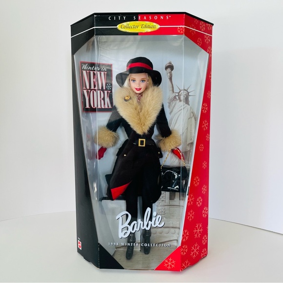 Barbie City Seasons Doll - Black and Gold - Picture 1 of 3